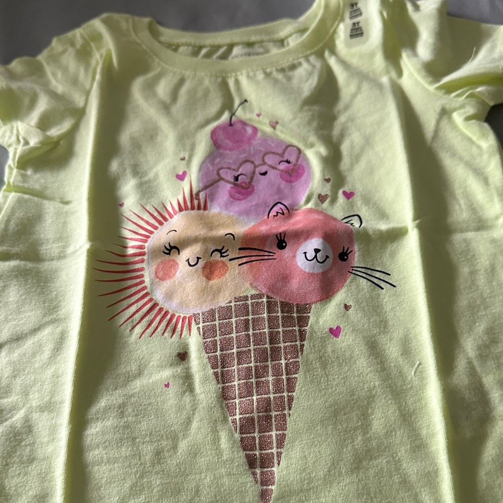 The Children's Place Yellow Ice Cream Graphic Tee